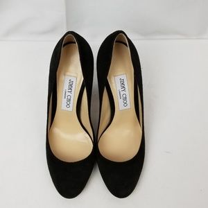 Jimmy Choo  Suede Leather Block Heel Pumps size 37
